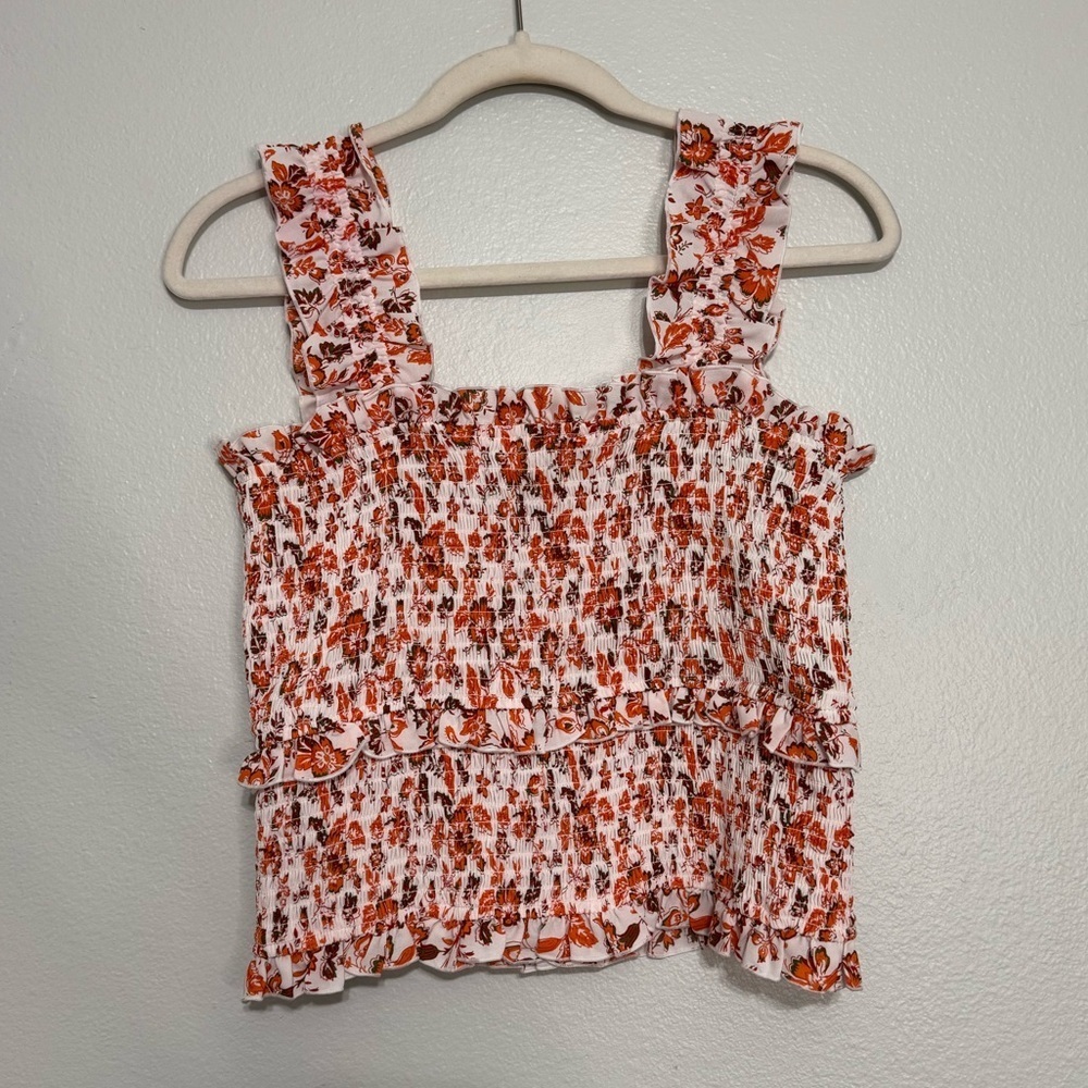 a loves a Sleeveless Smocked Floral Top - Picture 5 of 5